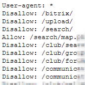 Поиск + robots.txt