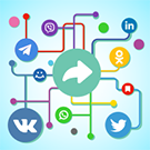 Кнопки поделиться в социальный сетях