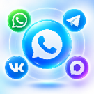 Кнопка связи через мессенджеры (Заказ звонка, Max, Telegram, VK, WhatsApp и другие.)