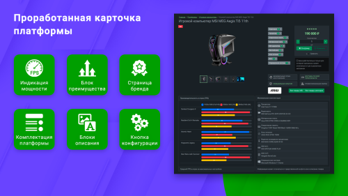 Готовый интернет-магазин по продаже компьютеров и комплектующих со встроенным конфигуратором
