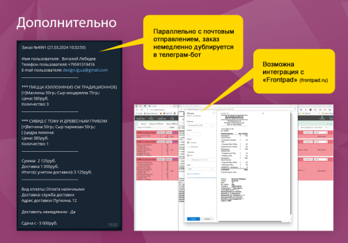 Ресторан с доставкой.
